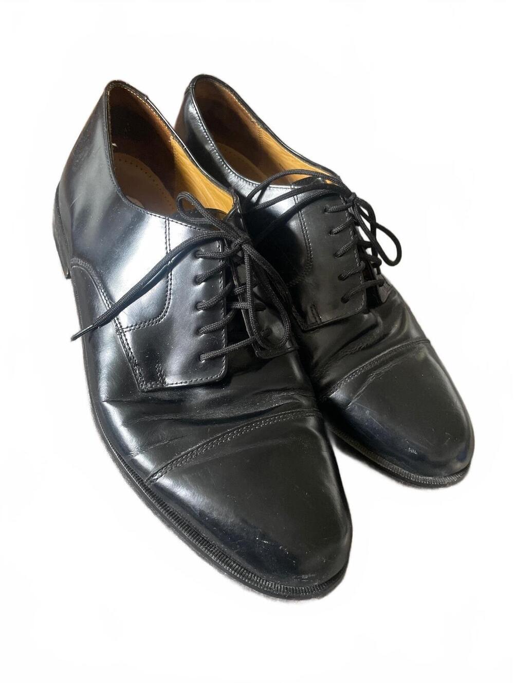 Cole Haan Black Leather Oxford Dress Shoes size 11 academia normcore office